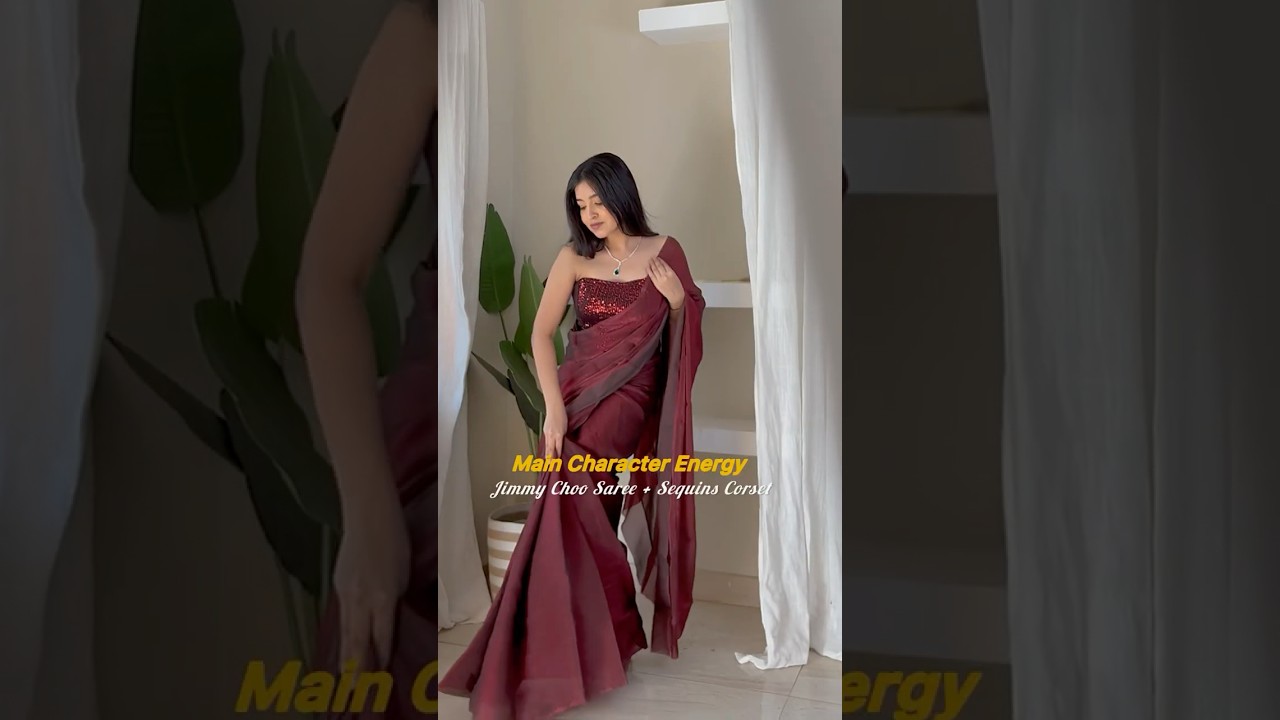 Sarees with corset blouses Slay this Shaadi season ft. Flipkart 