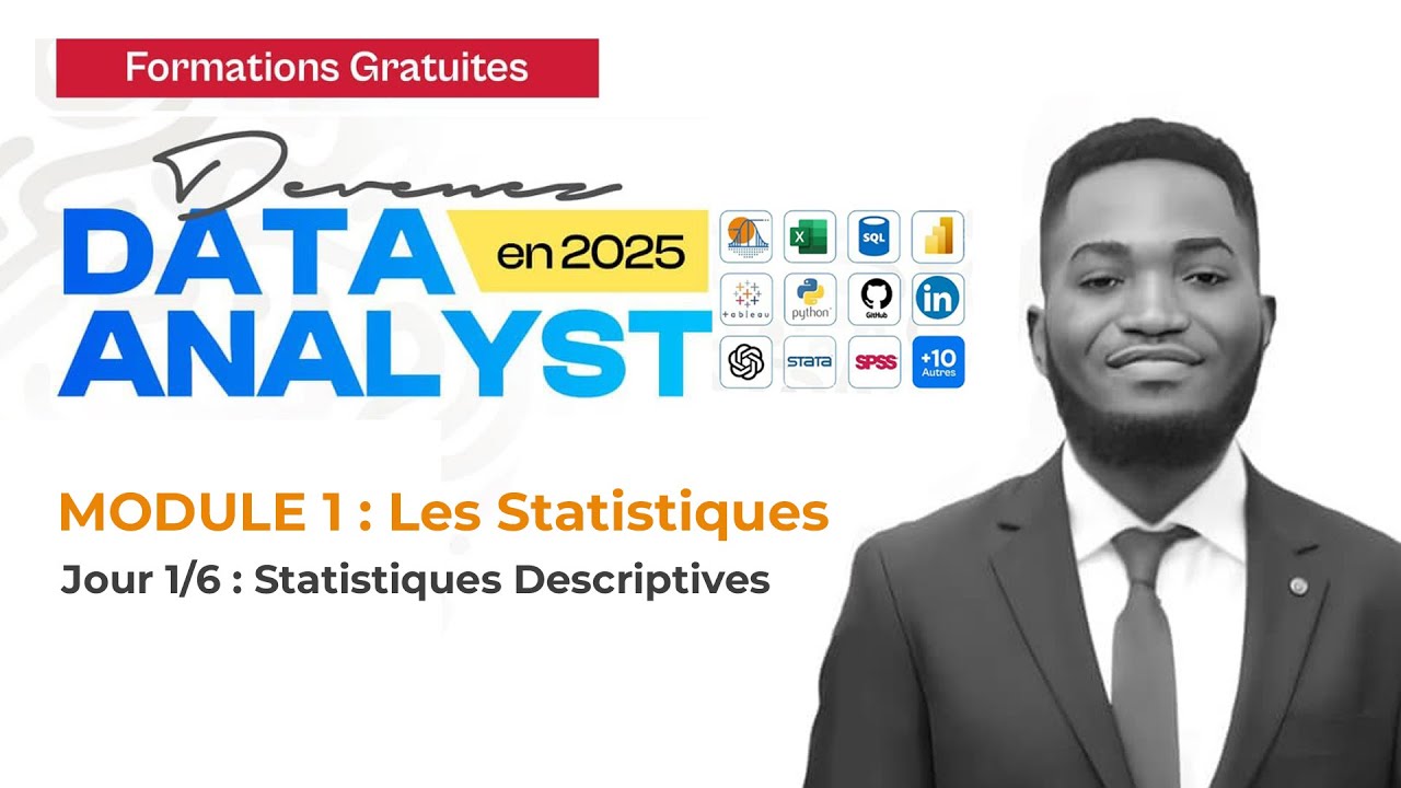 Les statistiques Descriptives Pour l'Analyse des Donn&eacute;es - Le&ccedil;on 1/6 - Oscar Aksanti