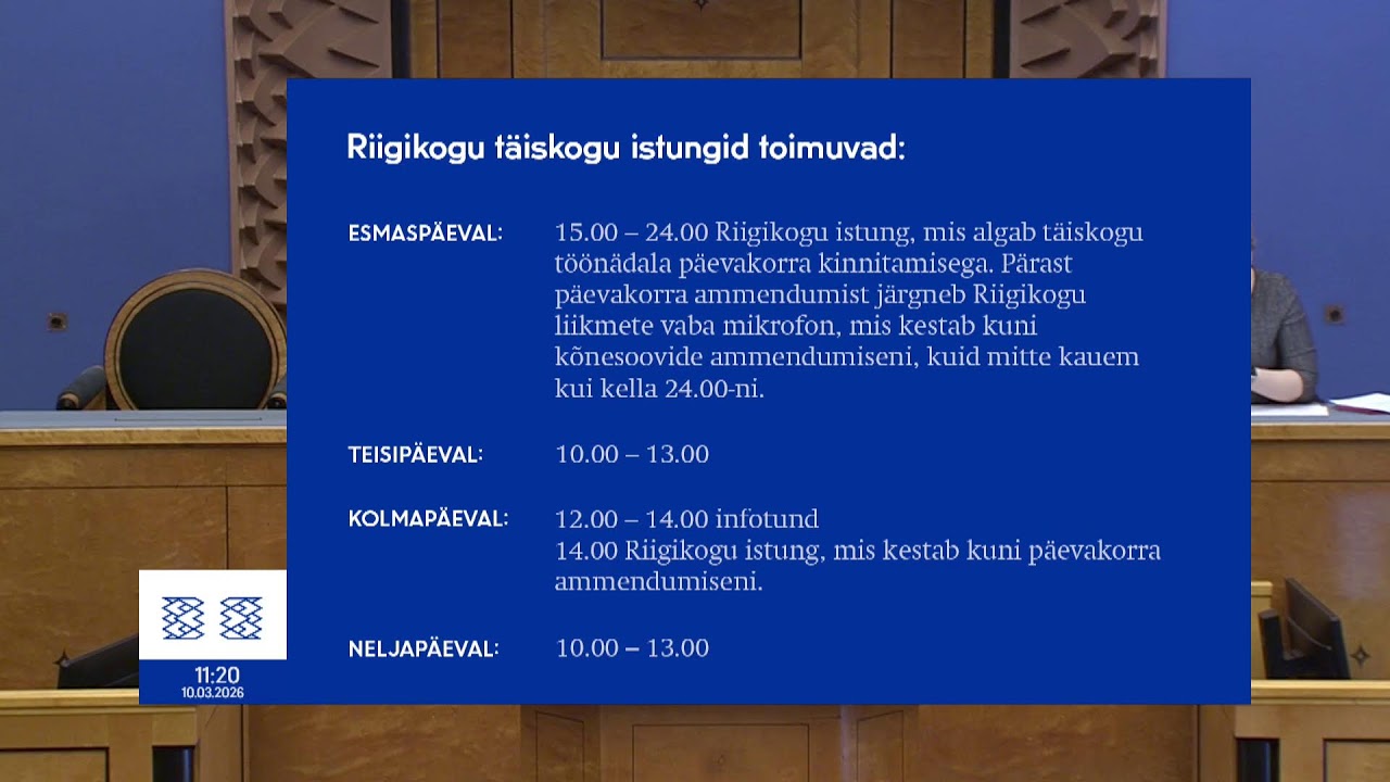 Riigikogu 10.03.2026