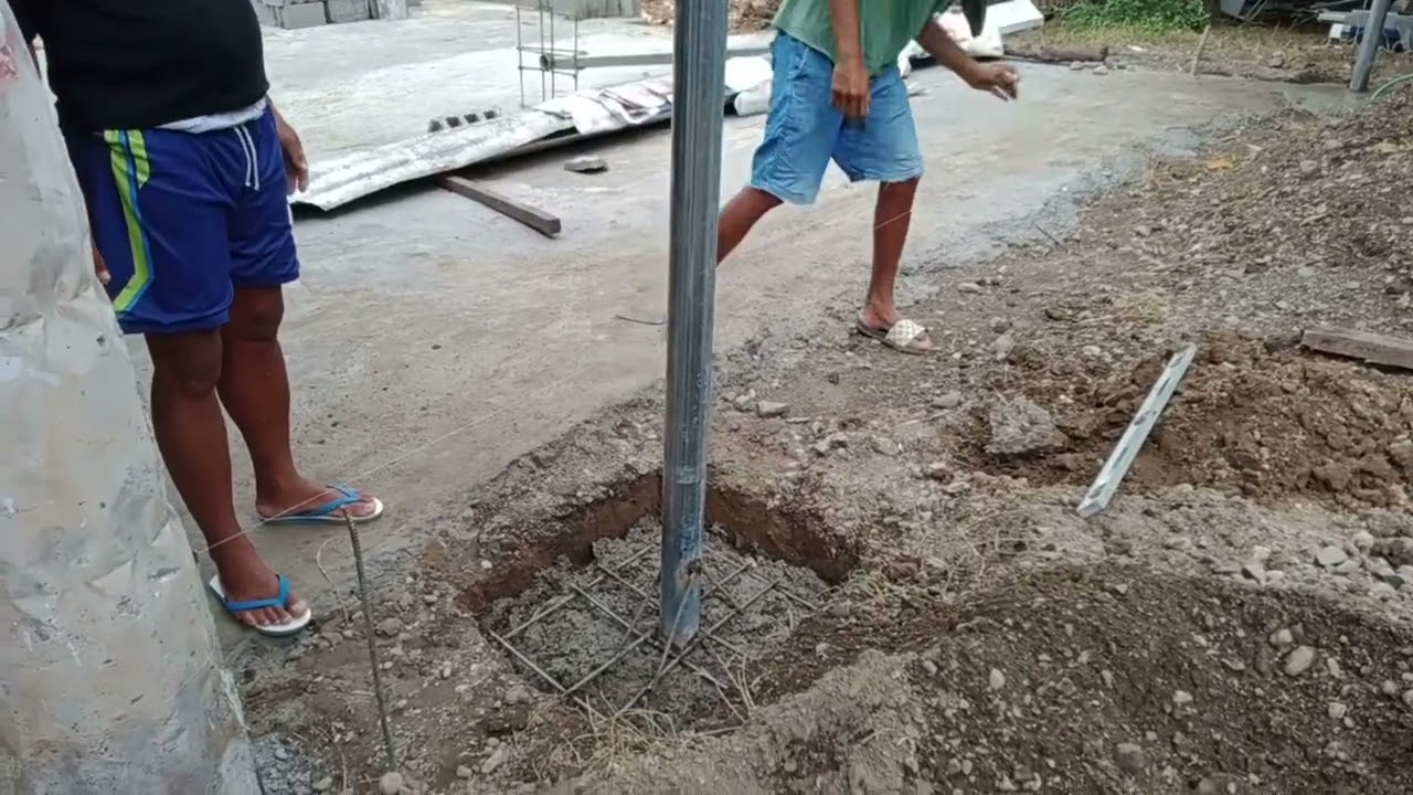 Poste na bakal gamit ang G.I Pipe / PART 1