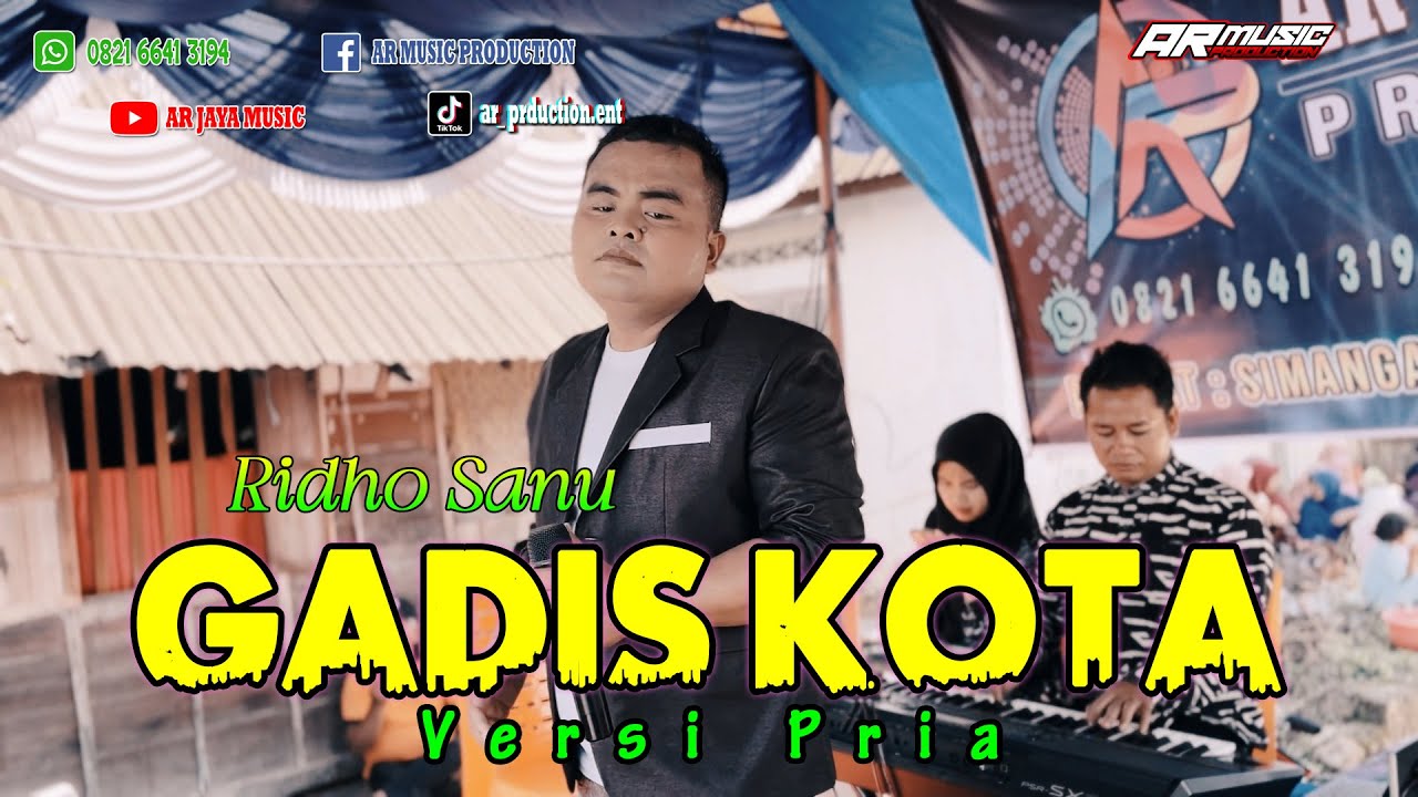 GADIS KOTA Versi Pria - RIDHO SANU.  Cipt. Top Simamora