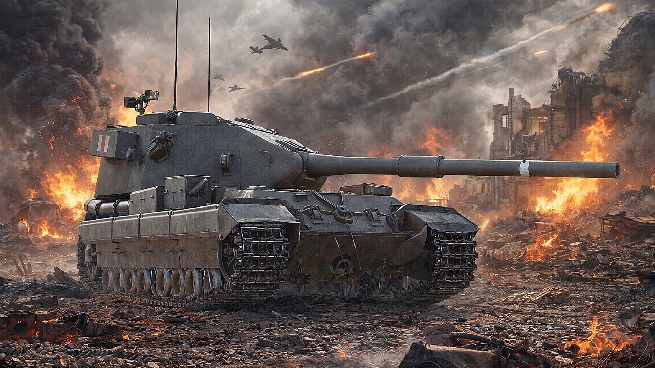 FV215b (183) • Где Он Встанет – Останется Кратер • World of Tanks
