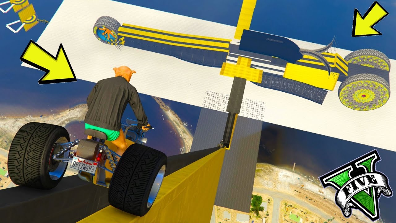 GTA 5 ONLINE 🐷 BIG RAMPANT ROCKET !!! 🐷 GARE PARKOUR 🐷N*594🐷 GTA 5 ITA 🐷 DAJE !!!