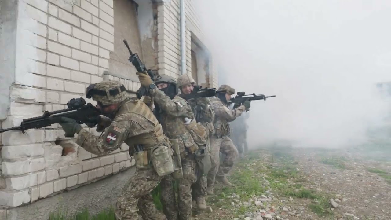URBAN OPS in Latvia with U.S. and Spanish Marines and Latvian Forces