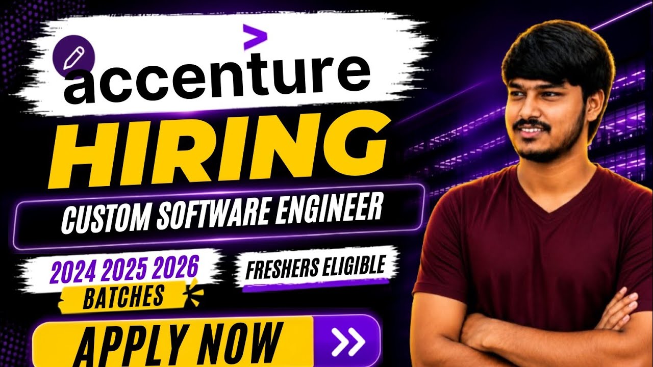Найм на должность Custom Software Engineer в Accenture 2026 🔥 | Новички и опыт 0-2 года | Хайдара...