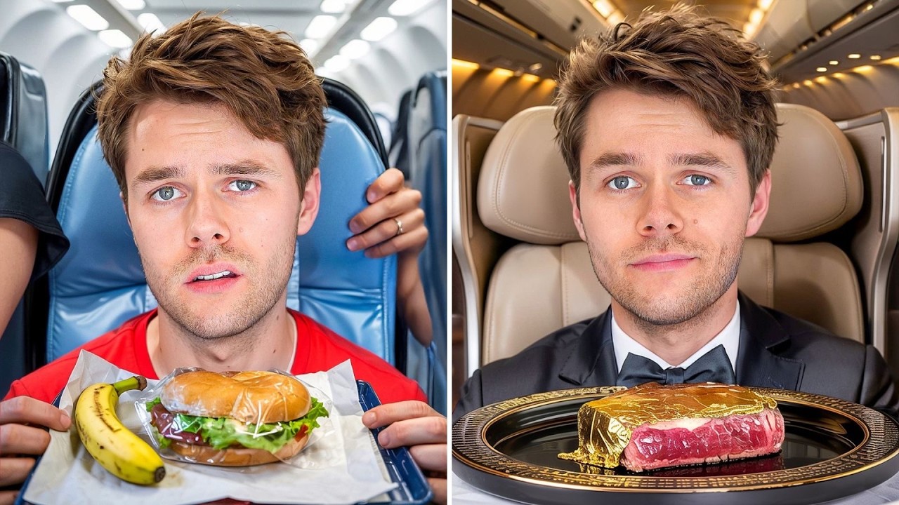 I Tried Cheap vs Expensive Airplane Food