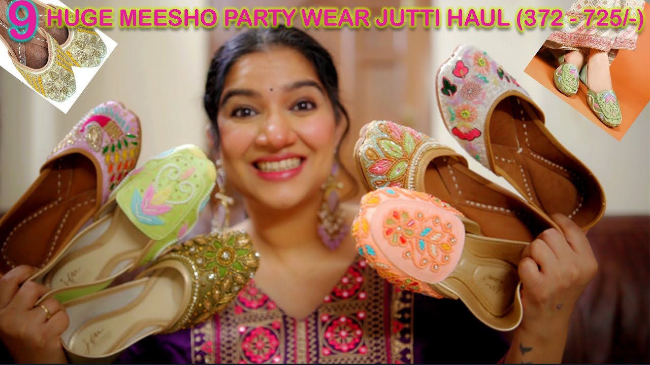 MEESHO HUGE PART WEAR JUTTI HAUL UNDER 799#fashion #meesho #jutti #trending #trendy #meeshohaul