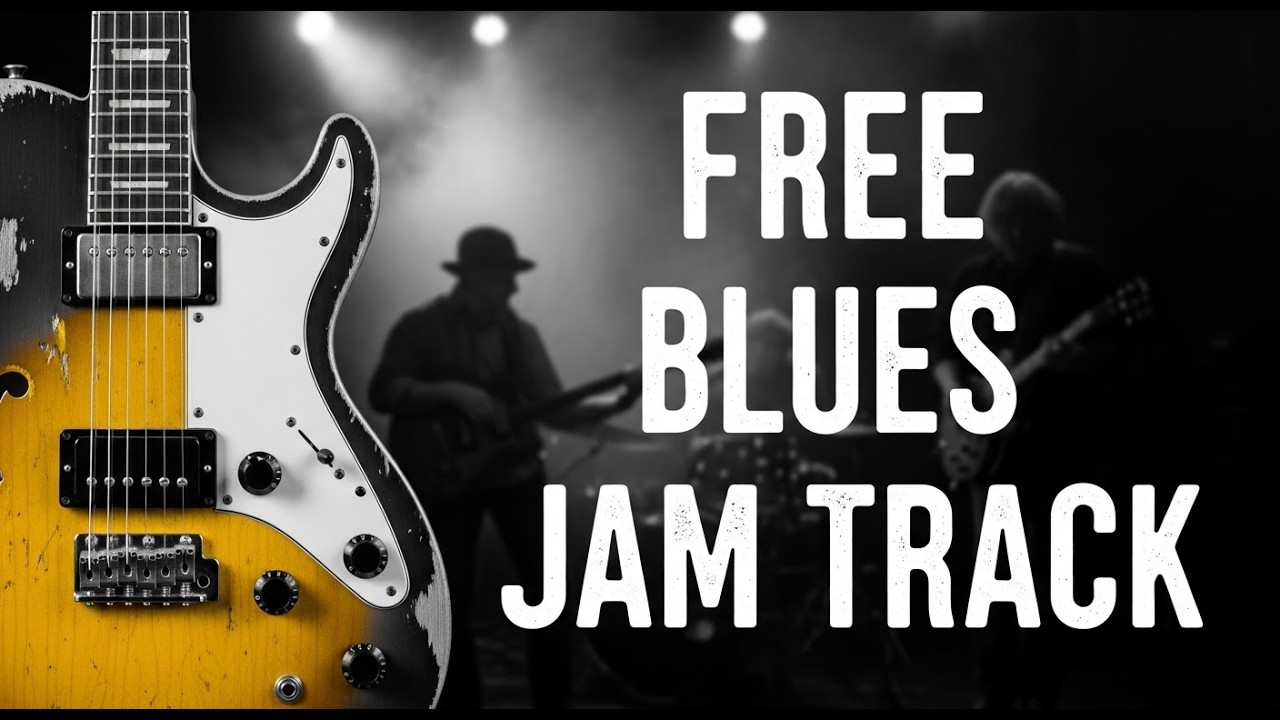 BLUES Medium Tempo Jamming Track - Mastering Stops and Starts in 12-bar Blues