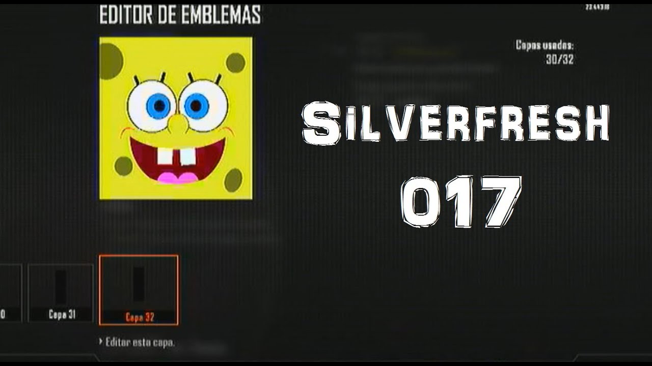 Emblema Bob Esponja en Call of Duty Black Ops II (como hacer el emblema)