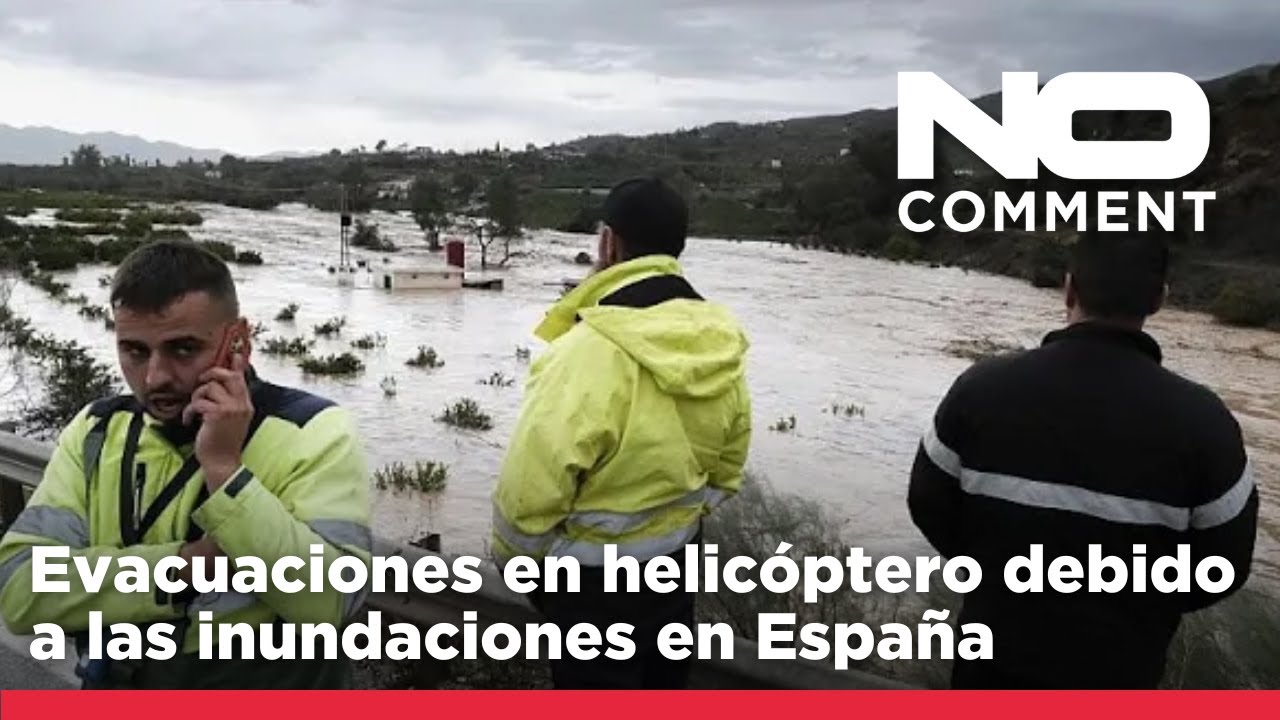 NO COMMENT: La DANA obliga a evacuar en helicóptero a residentes de Valencia