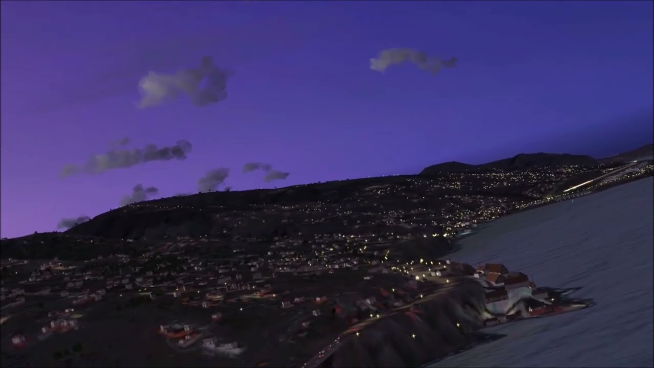 Airbus A380 cockpit landing Madeira Airport