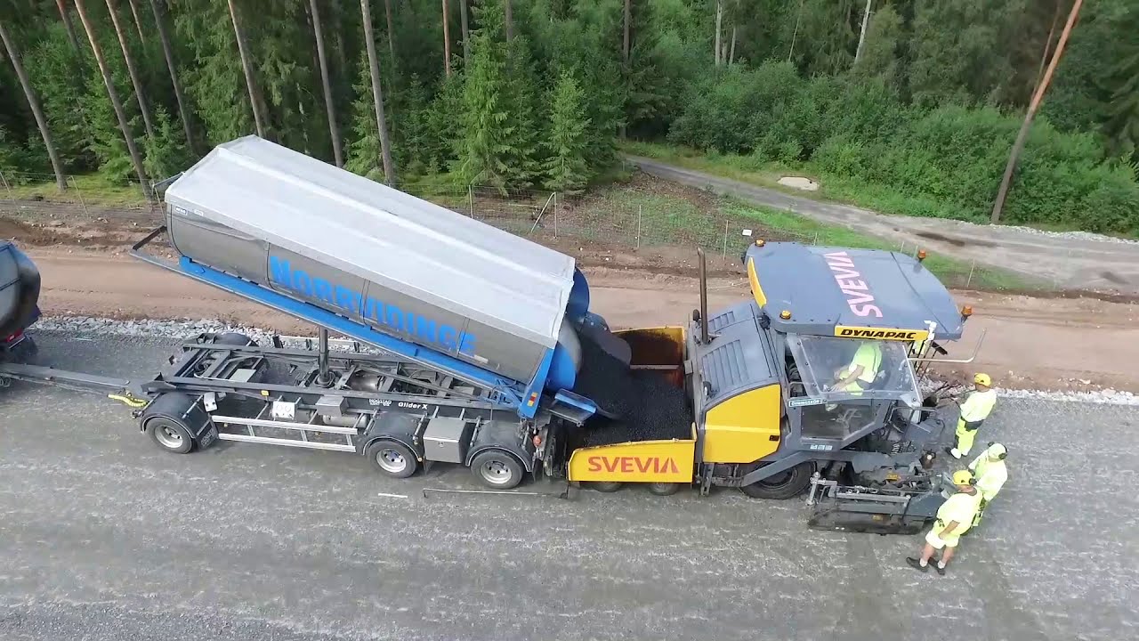 Klimatsmart beläggningsarbete på E4 Ljungby-Toftanäs