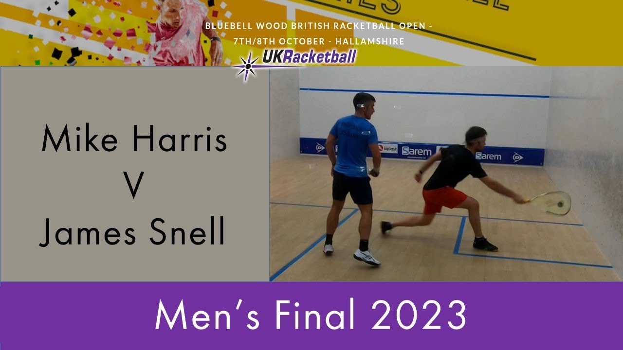 BlueBell Wood British Racketball Open Mens final 2023