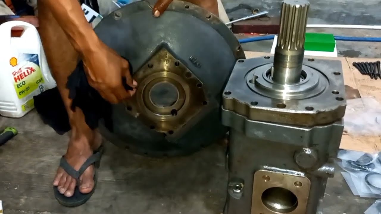 Cara Pemasangan Pompa Hidrolis Excavator | How to install an excavator hydraulic pump