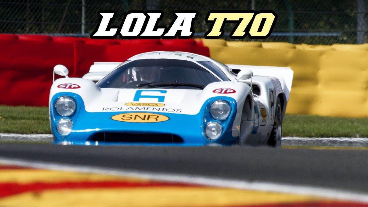 LOLA T70 mk3b | Monster V8 sounds, fly-by's & downshifts