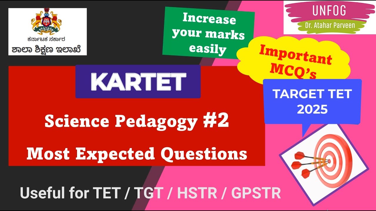 Kar-TET 2025 exam prpearation - science pedagogy (Important Questions & answers part 2)