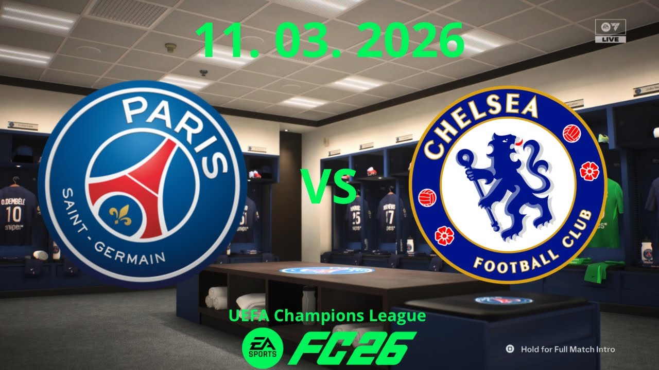 PSG vs Chelsea | UEFA Champions League 11. 03. 2026 | FC26 PS5