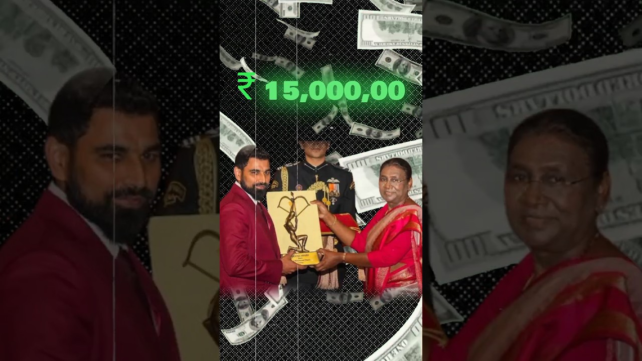 Arjun Award Me Mohammad Shami Ko Kitne Pese Mile ? #shorts #cricket