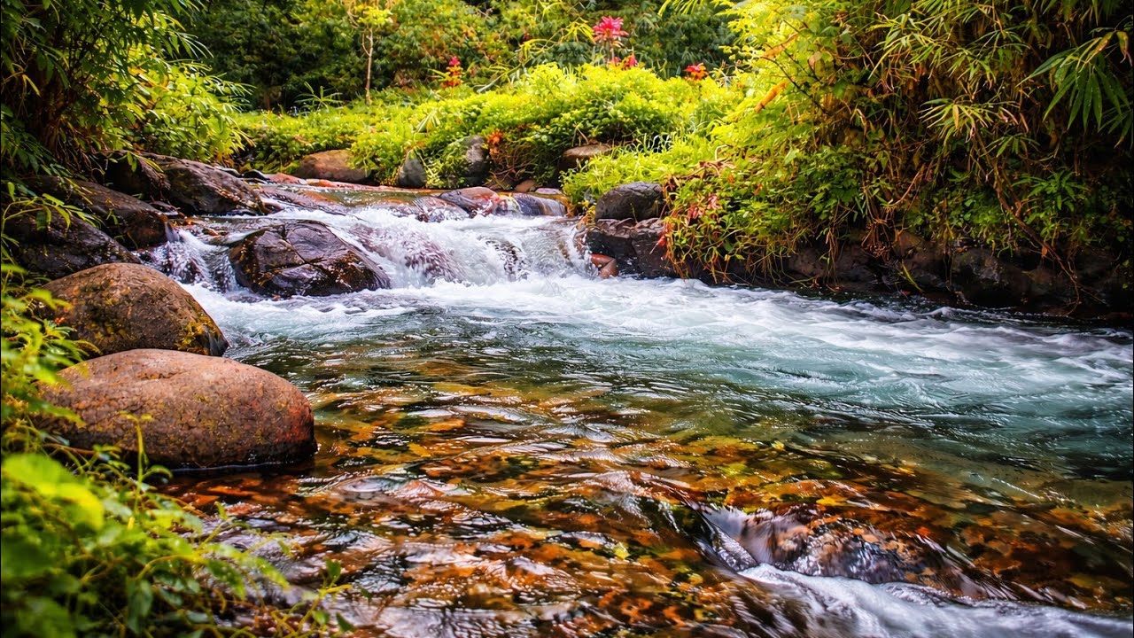 Relaxing River Sound | Natural Water Flow for Sleep💦🌿
