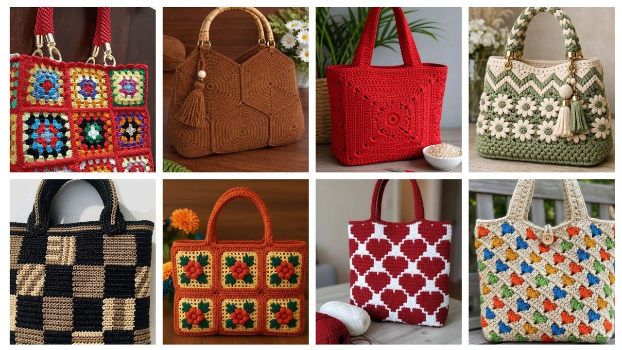 300+attractive Top crochet hand bags Designs ideas for everyone