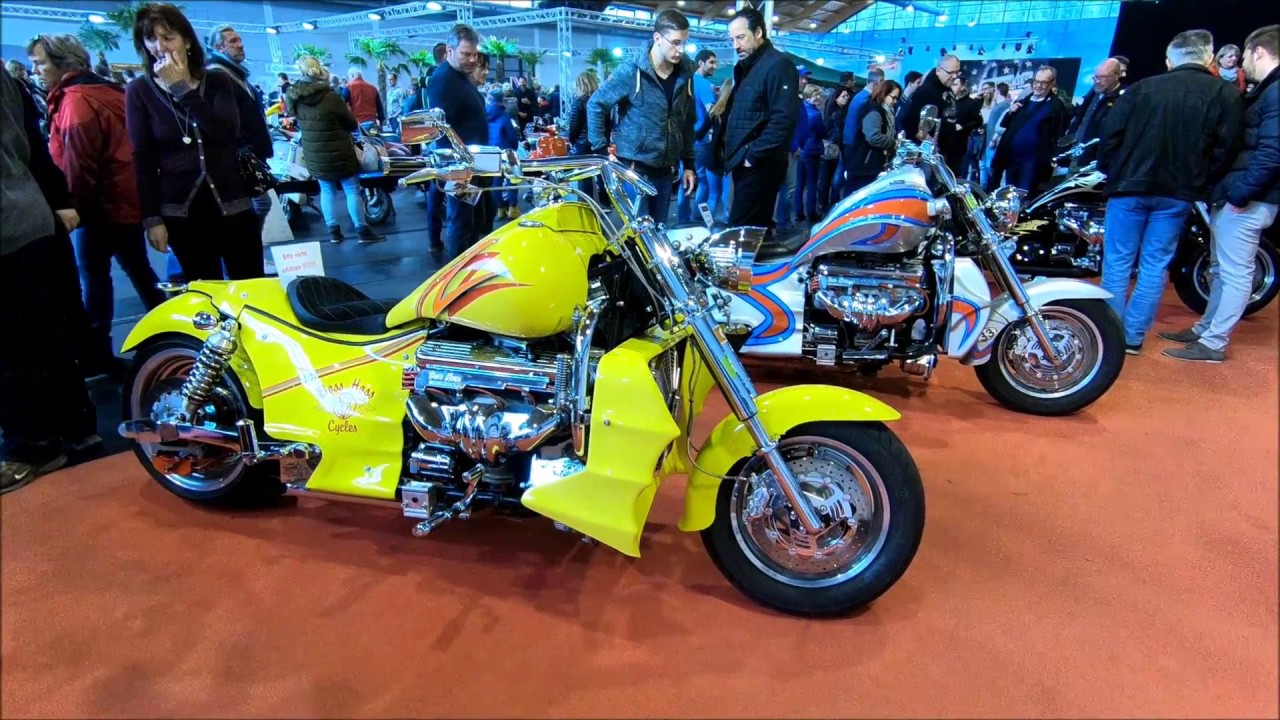Boss Hoss V8 motorcycles extrem moto motor bikes compilation: 6 bikes Bosshoss walkaround W0804