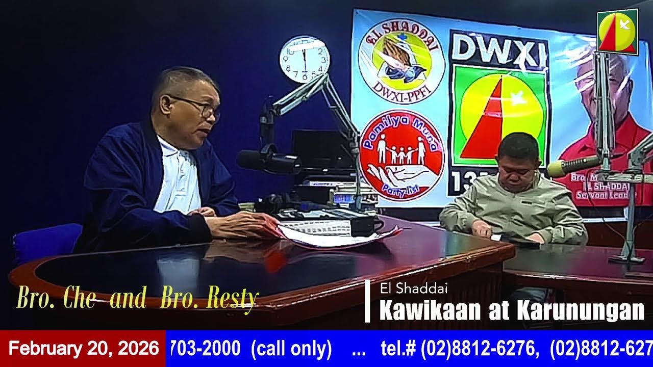 DWXI 1314 AM Live Streaming I Friday (February 20, 2026) #kawikaanatkarunungan
