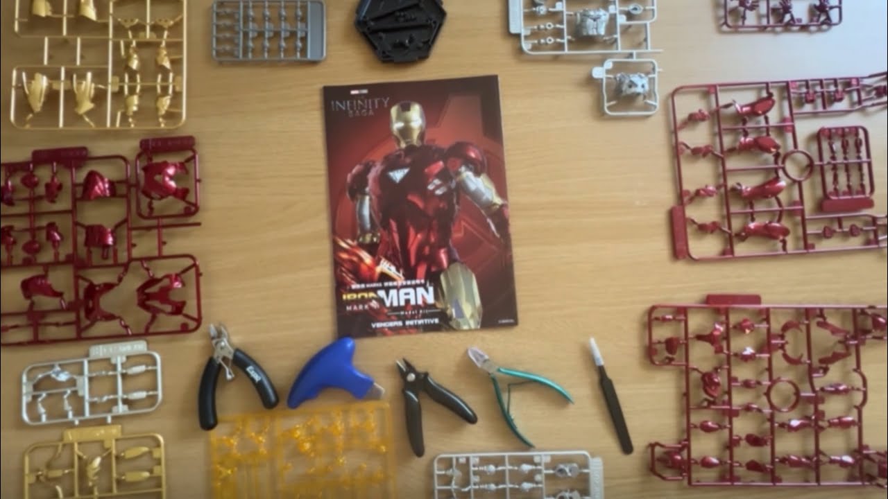 Fast build FondJoy Iron Man 1/12 scale model kit MK6