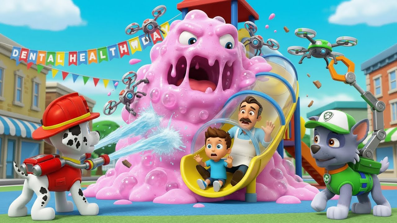 Sticky Taffy DISASTER - Ryder's Rescue Team to the Rescue! 🦷 | Junior Rescue Team