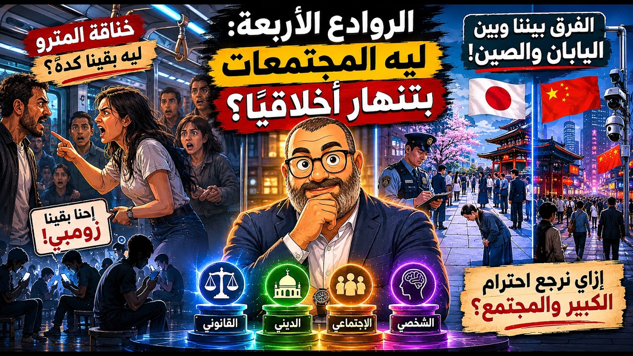 BnSamy | الروادع الأربعة: كيف يضبط سلوك الإنسان عبر المجتمعات والدول المختلفة؟