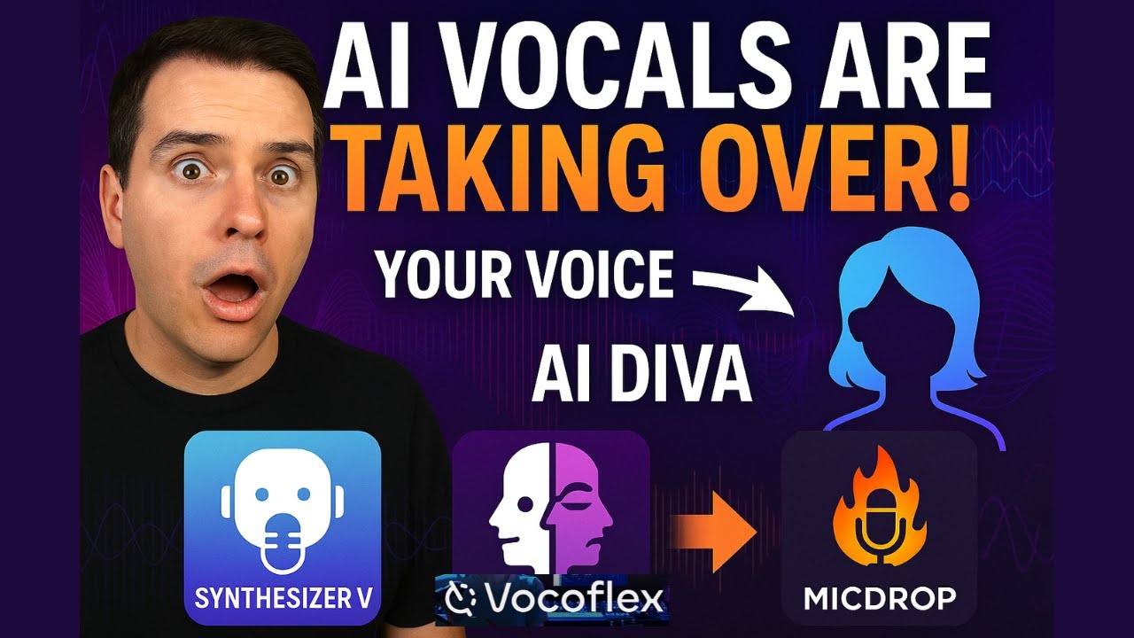 AI Vocals Gone Wild!  Synth V + Mic Drop & Vocoflex Experimenting Soundlabs AI - Dreamtonics