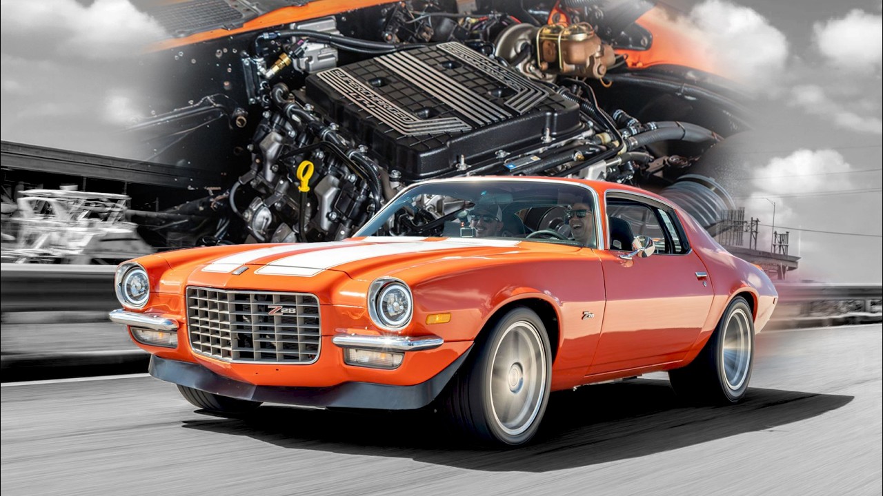 Мощный двигатель LT4 мощностью 650 л.с. | Chevrolet Camaro Z28 1972 года