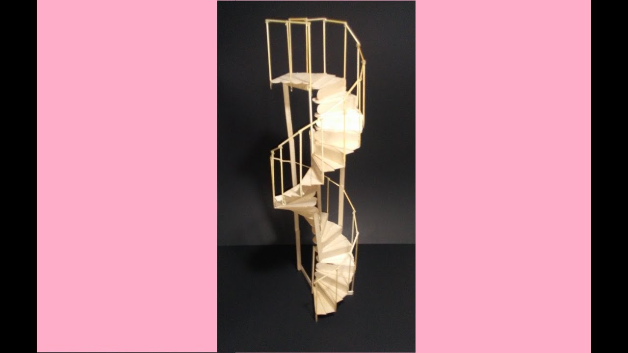 How to make a Spiral Staircase with sticks