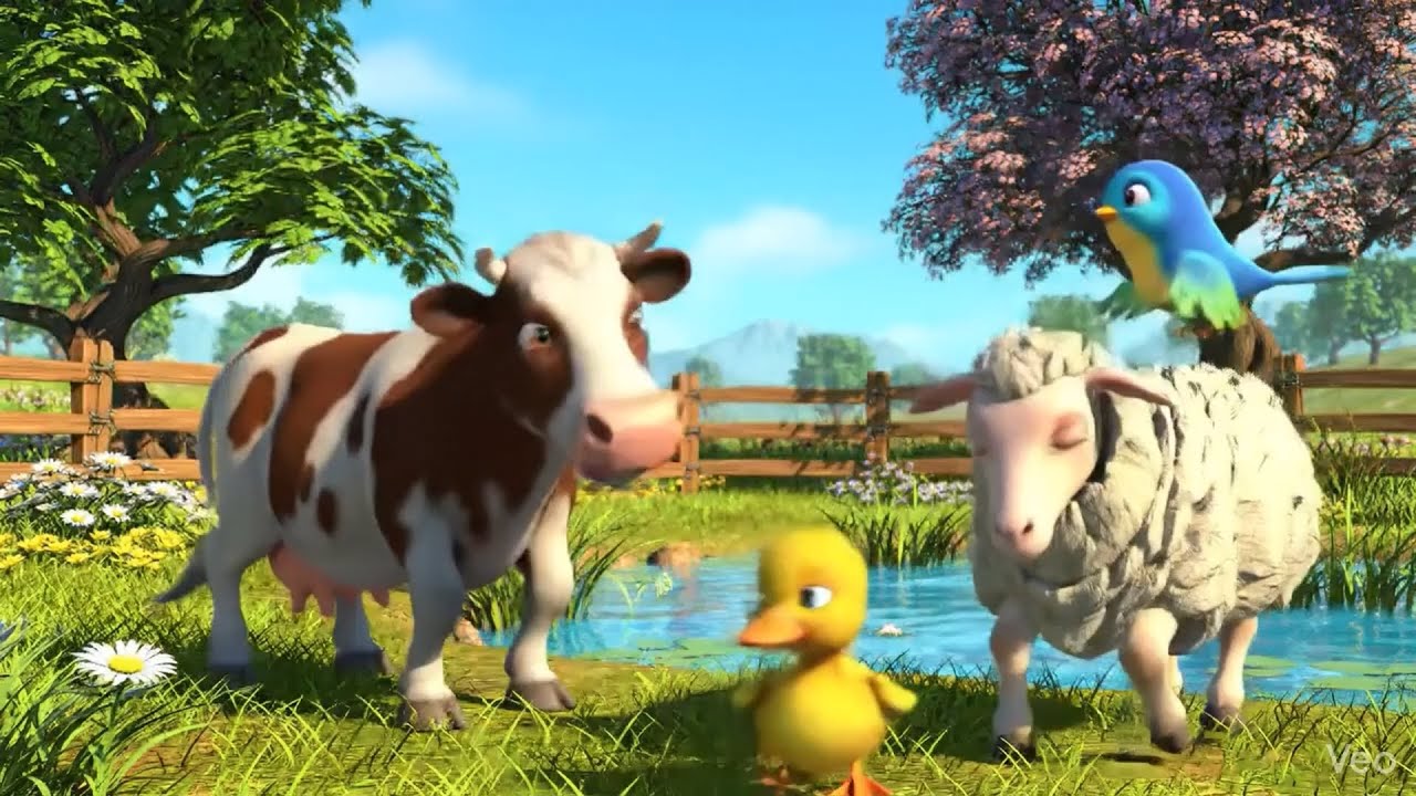 Animal Sounds on the Farm: A Happy Learning Rhyme| 30 min loop rhyme| little rhyme box