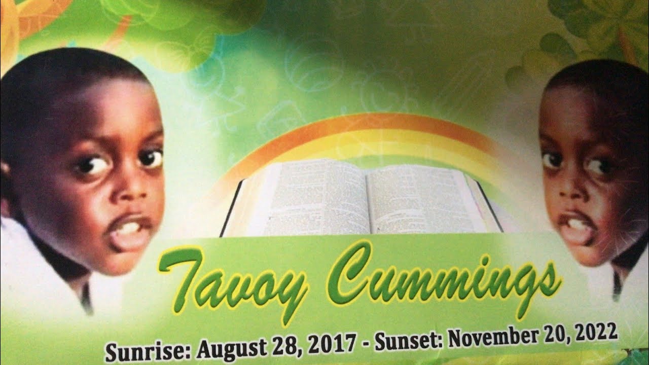 Thanksgiving service for the Late Tavoy Cummings the baby boy who was killed in Mobay