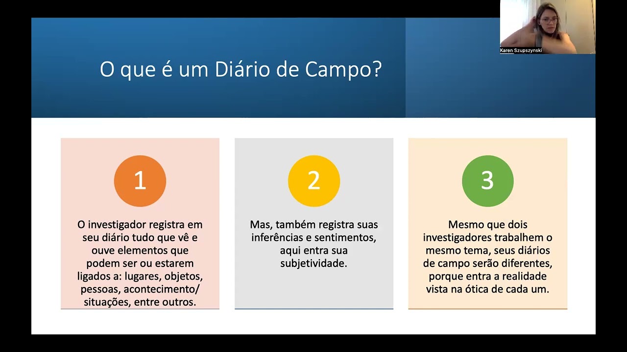 Aula sobre Diário de campo - Técnicas e Intervenções em Psicologia