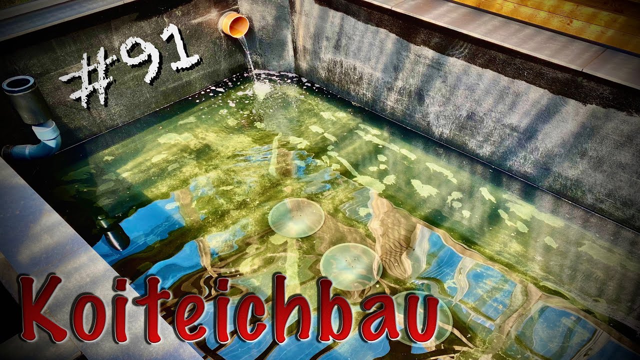 Teichbau Koiteichbau Teil 91 die 1. Befüllung vom Koiteich 🙏 endlich Wasser marsch!