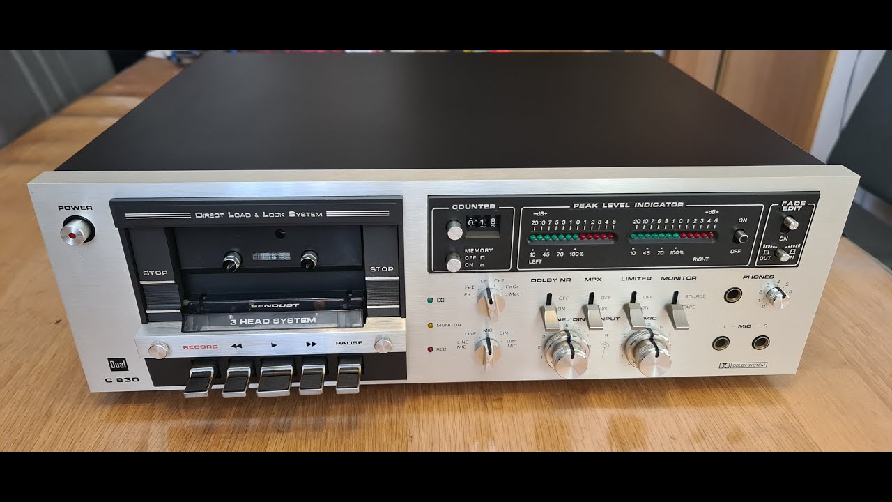 Dual C 830 HIFI 3 Head Stereo Cassette Deck