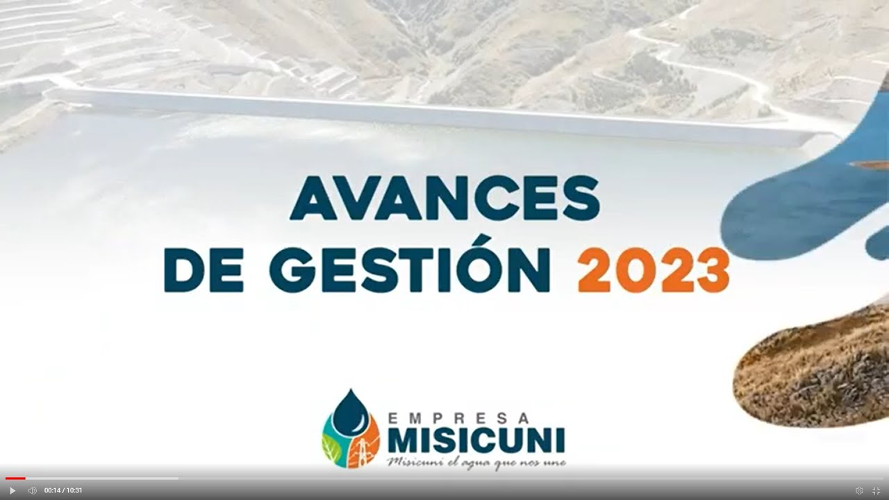EMPRESA MISICUNI AVANCES 2023