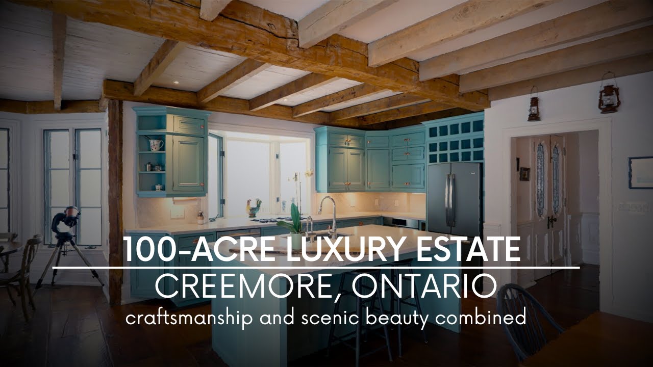Scenic Luxury Country Home on 100 acres with Pond & Scenic views | North of Toronto