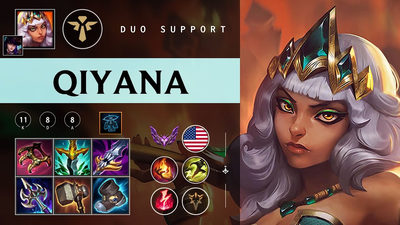Qiyana Support vs Karma - NA Master Patch 26.03