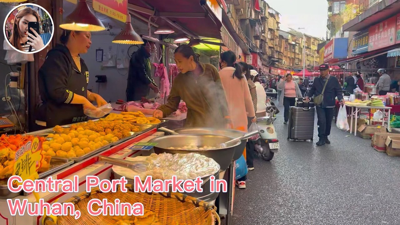 中國武漢中心港集市Central Port Market in Wuhan, China