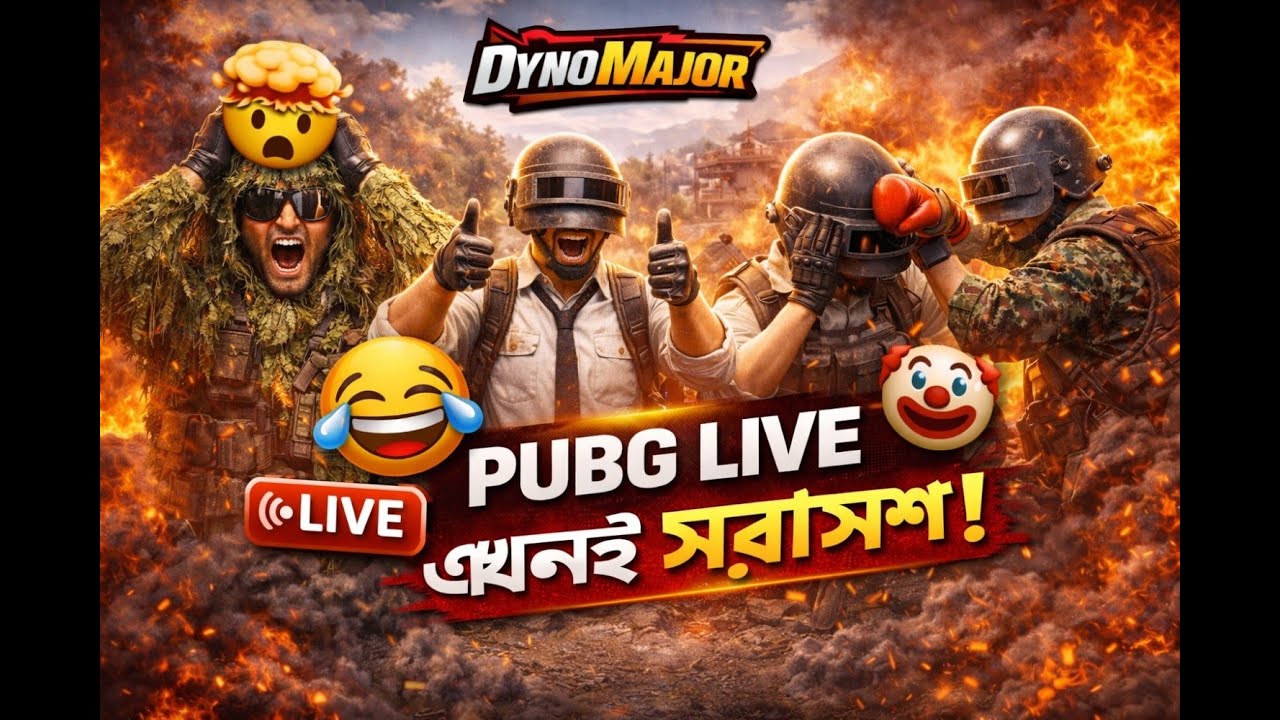 BGMI LIVE 🔴 | ফুল রাশ গেমপ্লে | ভয়ংকর ক্লাচ 😱🔥