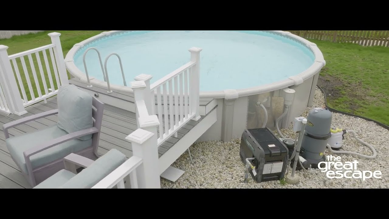 The Great Escape Pool Startup with the Nature 2 Sanitizer Unit