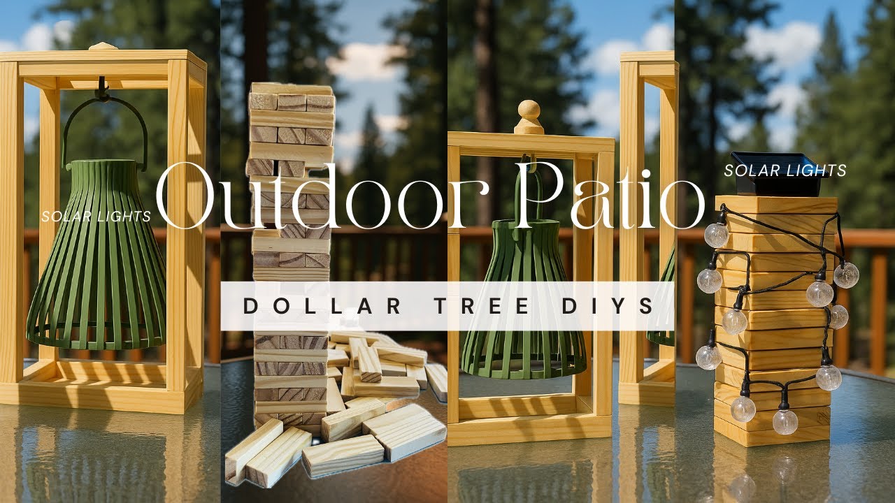 Home Decor using Tumbling Blocks | Jenga Blocks Crafts | Dollar Tree DIYs