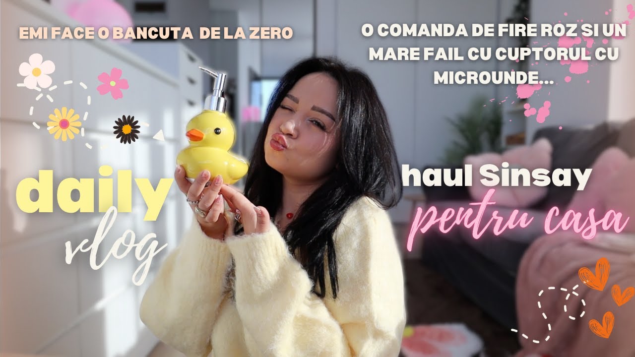 Vlog: o tura prin Jumbo, un haul Sinsay, o bancuta facuta de Emi si un esec cu microundele