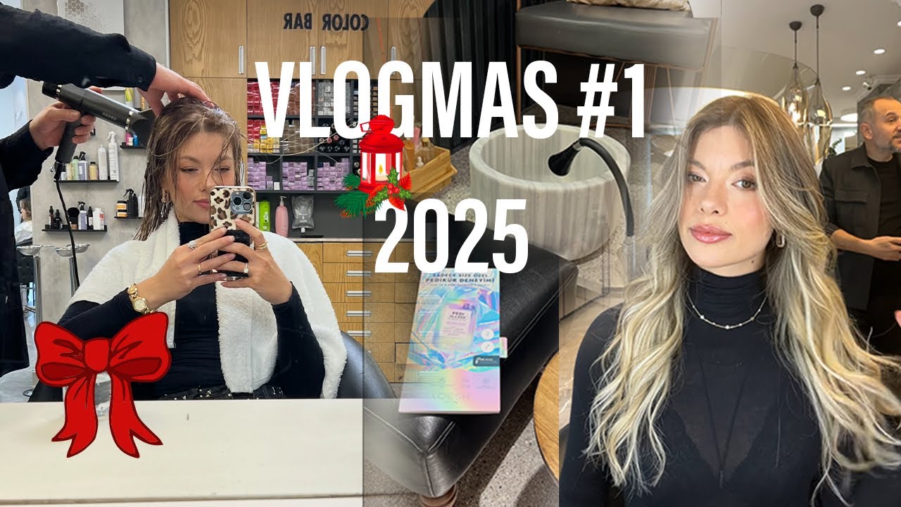 2025 VLOGMAS BAŞLASINN🎄Baştan Ayağa Bakımlandım, Mikro kaynak ve Pedik&uuml;r Spası #vlogmas2025