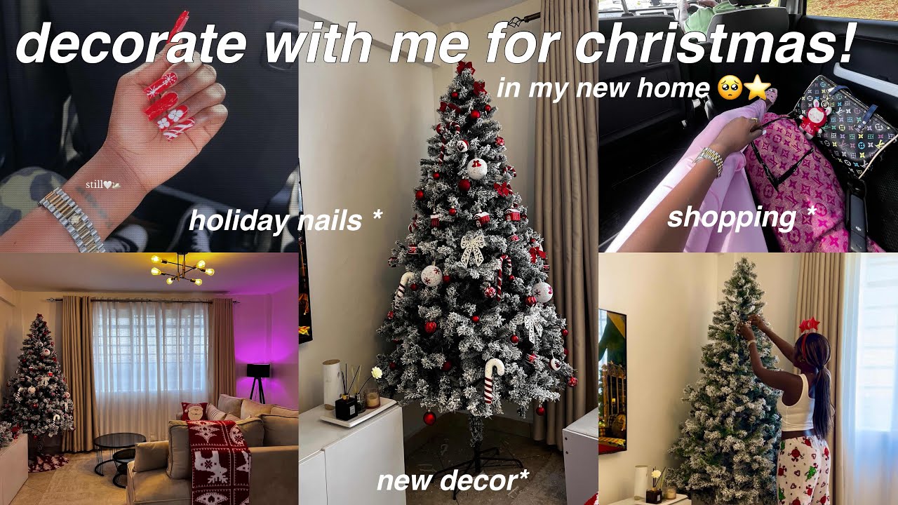 A Cozy Christmas Vlog! ⭐️ Decorating My New Home, Christmas Shopping, New Nails + More… 
