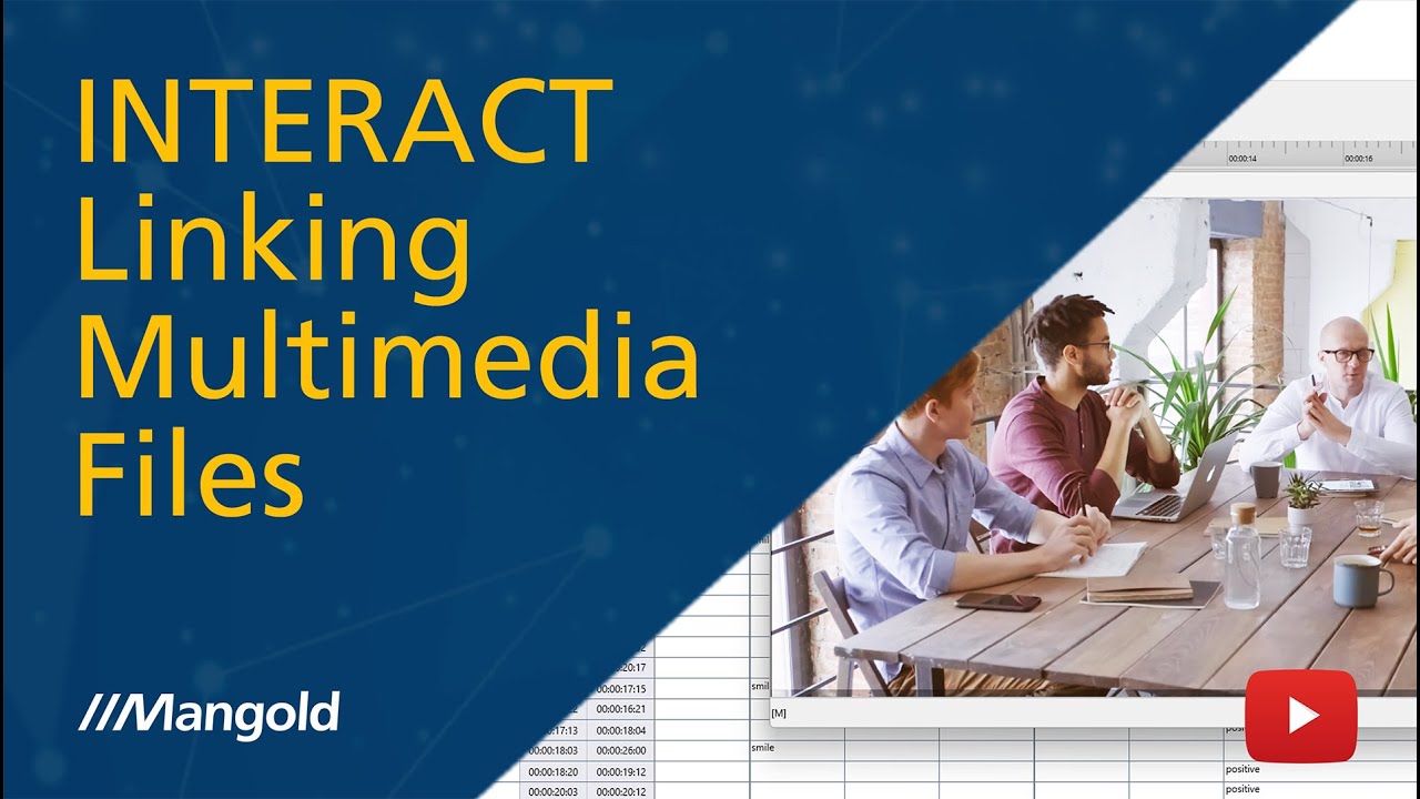 Tutorial on how to link multimedia files in the Mangold INTERACT software