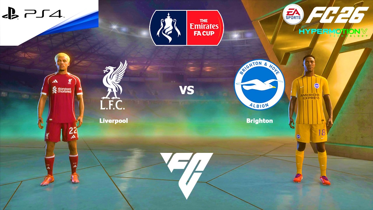 FC 26: Liverpool vs Brighton FA Cup 25/26 (PS4 Pro)