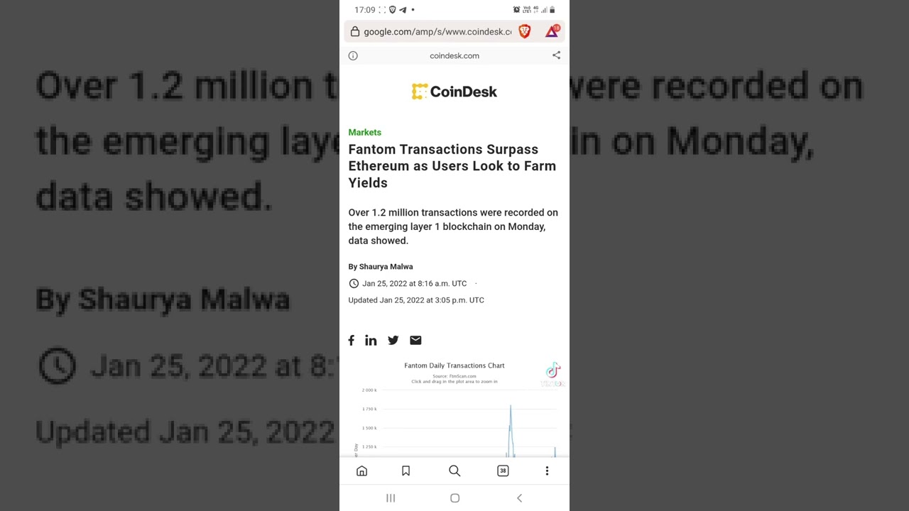 Bitcoin ostro w d&oacute;ł. Fantom  jego DeFi rośnie mimo słabości rynku. dobre % z farmowania na FTM